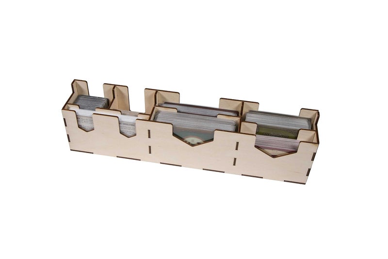 The Broken Token Game Organizer Compatible with Scythe - Wooden Game Organizing Box with Multiple Trays - Image 4